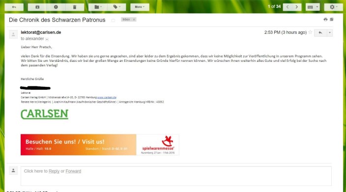 Auch über eine Absage kann man sich freuen!